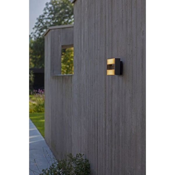 Aplique de pared exterior LED con 2 luminarias movibles CONROY 3000K 138º