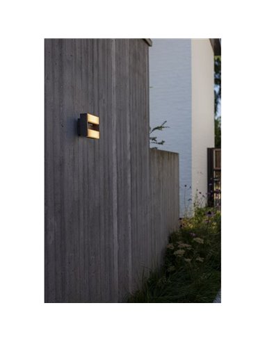 Aplique de pared exterior LED con 2 luminarias movibles CONROY 3000K 138º