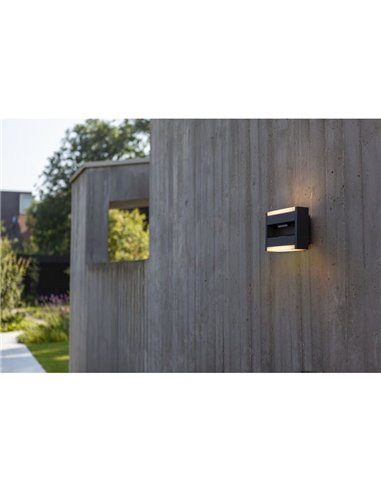 Aplique de pared exterior LED con 2 luminarias movibles CONROY 3000K 138º