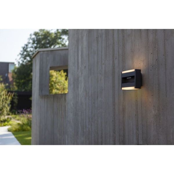 Aplique de pared exterior LED con 2 luminarias movibles CONROY 3000K 138º