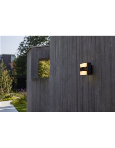 Arandela exterior LED com 2 luminárias móveis CONROY 3000K 138º