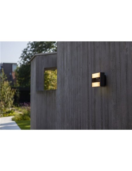 Aplique de pared exterior LED con 2 luminarias movibles CONROY 3000K 138º