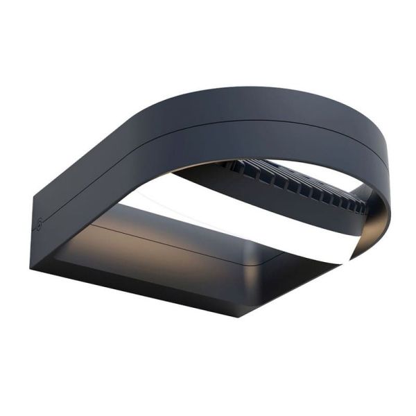 Aplique LED para exterior com cabeça giratória 320º FELE 3000K 13,5W antracite