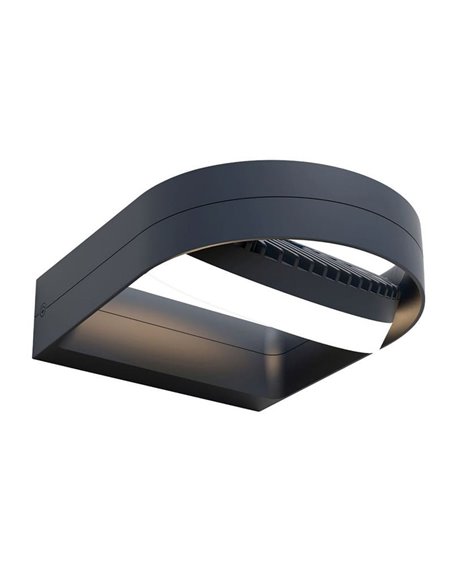 Aplique LED para exterior com cabeça giratória 320º FELE 3000K 13,5W antracite
