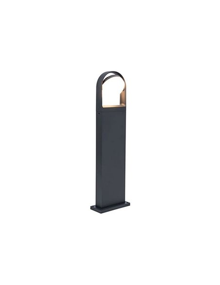 Columna LED de jardon FELE con cabezal giratorio de 320º 3000K antracita IP54