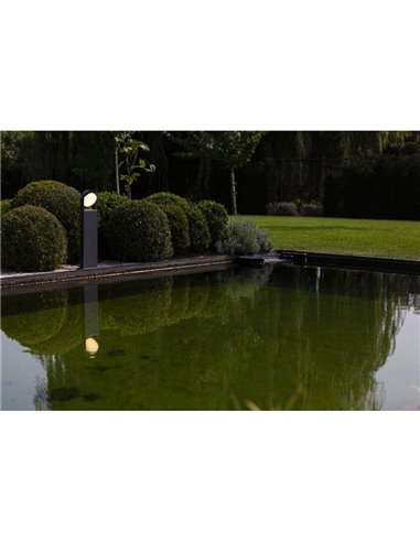 Coluna de jardim LED FELE com cabeça giratória 320º 3000K antracite IP54