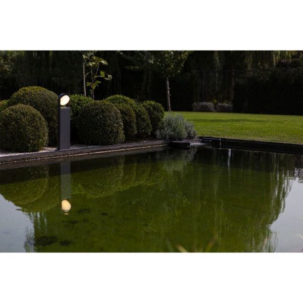 Columna LED de jardon FELE con cabezal giratorio de 320º 3000K antracita IP54