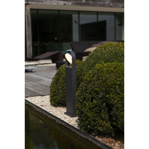 Columna LED de jardon FELE con cabezal giratorio de 320º 3000K antracita IP54