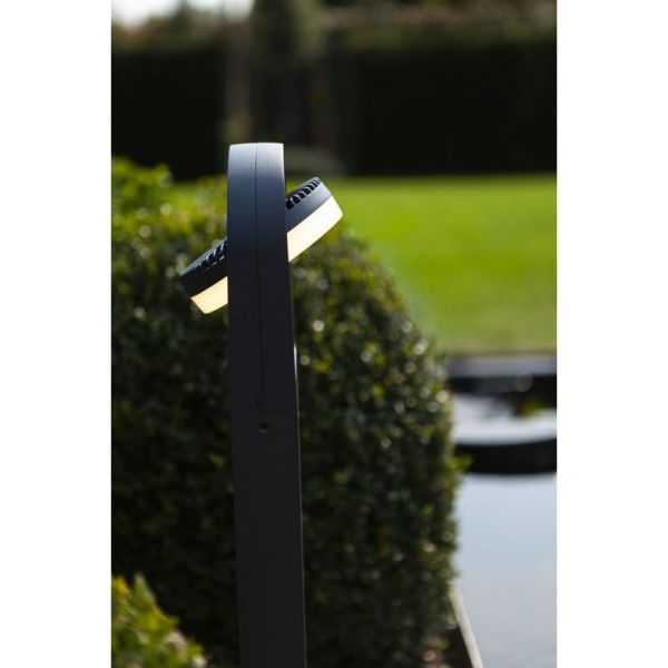 Columna LED de jardon FELE con cabezal giratorio de 320º 3000K antracita IP54