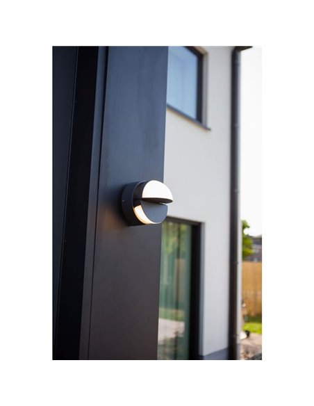 Aplique de pared LED exterior EKLIPS con cabezales giratorios 90º 3000K