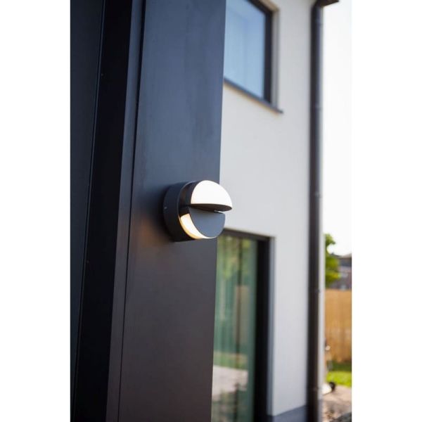 Aplique de pared LED exterior EKLIPS con cabezales giratorios 90º 3000K