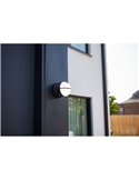 Aplique de pared LED exterior EKLIPS con cabezales giratorios 90º 3000K