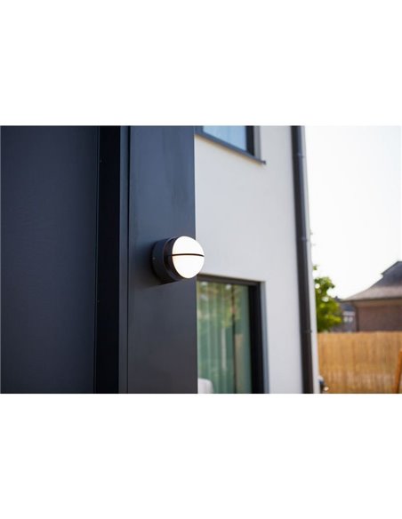 Aplique de pared LED exterior EKLIPS con cabezales giratorios 90º 3000K