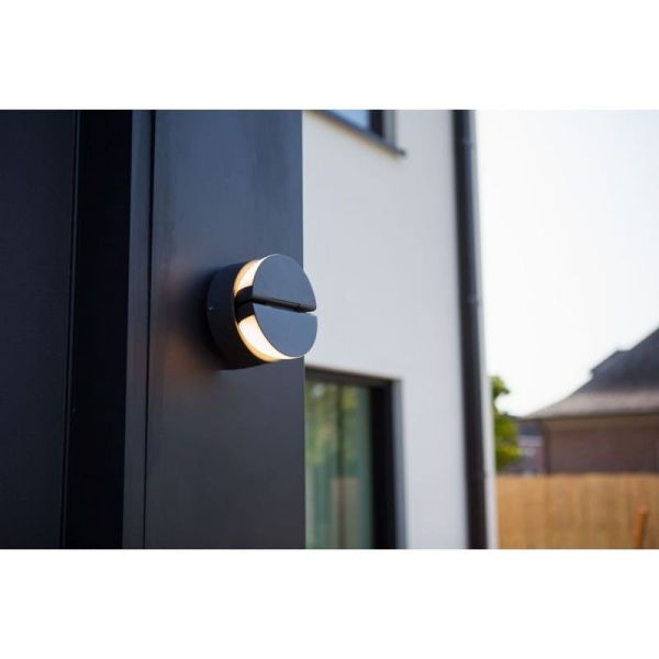 Aplique de pared LED exterior EKLIPS con cabezales giratorios 90º 3000K