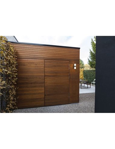 Aplique tubular LED exterior CYRA antracita con cabezales que rotan 350º 3000K