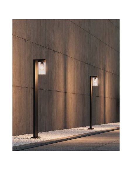 Poste para exterior Superficie ARDILA Sensor Oscuridad e Interruptor | LeonLeds