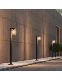 Poste para exterior Superficie ARDILA Sensor Oscuridad e Interruptor | LeonLeds