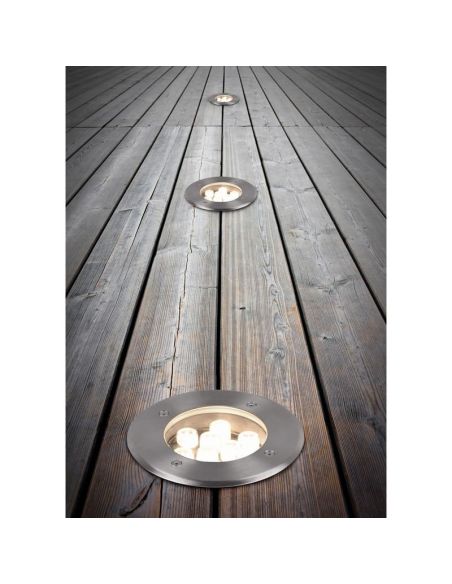 Baliza Redonda Empotrable de suelo LED BELAJA Jardin/Exterior | LeonLeds