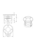 Baliza Redonda Empotrable de suelo LED BELAJA Jardin/Exterior | LeonLeds