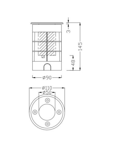 Baliza de Suelo Empotrable Redonda LED BELAJA Exterior y Jardín | LeonLeds