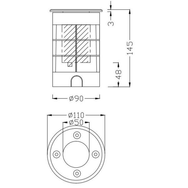 BELAJA Balise LED ronde encastrable au sol pour extérieur et jardin | LéonLeds