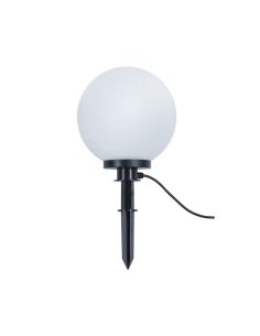 Baliza para exterior Forma de Bola Blanco BOLO Ø30cm IP44 | LeonLeds