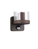 Aplique de pared Exterior BONITO Sensor Movimiento IP44 Óxido | LeonLeds
