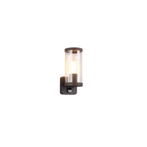 Aplique de pared Exterior BONITO Sensor Movimiento IP44 Óxido | LeonLeds