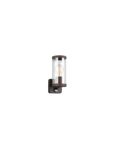 Aplique de pared Exterior BONITO Sensor Movimiento IP44 Óxido | LeonLeds