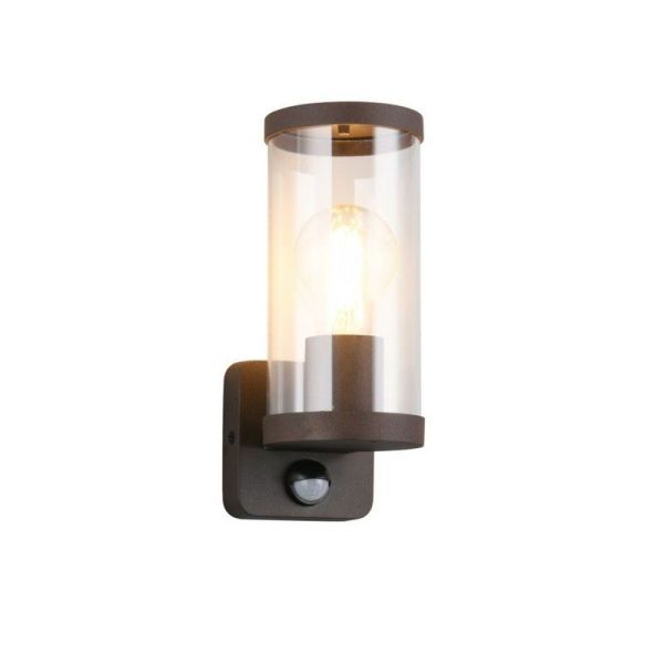Aplique de pared Exterior BONITO Sensor Movimiento IP44 Óxido | LeonLeds