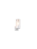 Aplique Exterior Pared BONITO Blanco Detector de Movimiento IP44 | LeonLeds