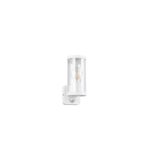 Aplique Exterior Pared BONITO Blanco Detector de Movimiento IP44 | LeonLeds