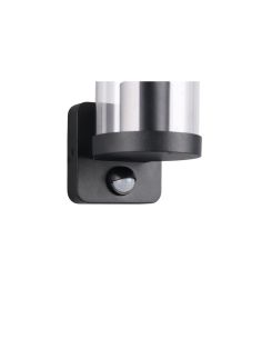 Aplique pared Exterior BONITO Negro Detector de Movimiento Bombilla IP44 | LeonLeds 2