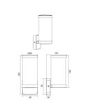 Aplique Exterior Pared BONITO Blanco IP44 | LeonLeds