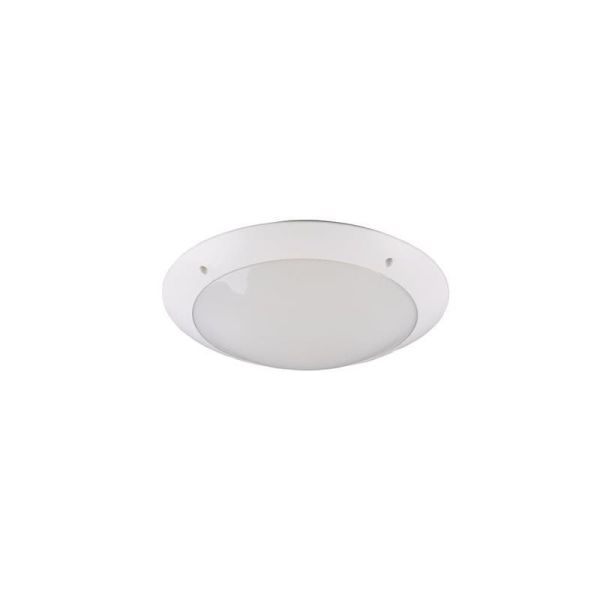Plafón para Exterior CAMARO Color Blanco Ø33cm Techo o Pared | LeonLeds