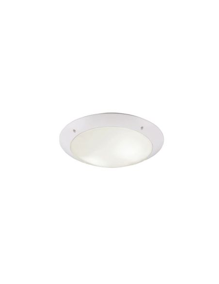 Plafón para Exterior CAMARO Color Blanco Ø33cm Techo o Pared | LeonLeds