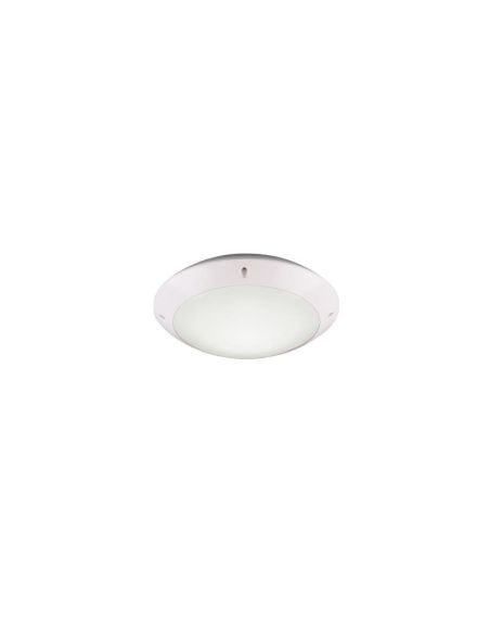 Plafón Exterior CAMARO Color Blanco Ø26cm para Techo o Pared | LeonLeds