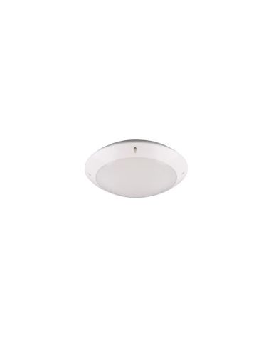 Plafón Exterior CAMARO Color Blanco Ø26cm para Techo o Pared | LeonLeds