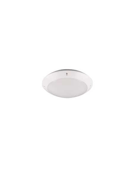 Plafón Exterior CAMARO Color Blanco Ø26cm para Techo o Pared | LeonLeds