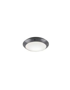 Plafón Exterior CAMARO Color Negro Ø26cm Techo o Pared | LeonLeds 2
