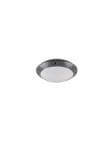 Plafón Exterior CAMARO Color Negro Ø26cm Techo o Pared | LeonLeds