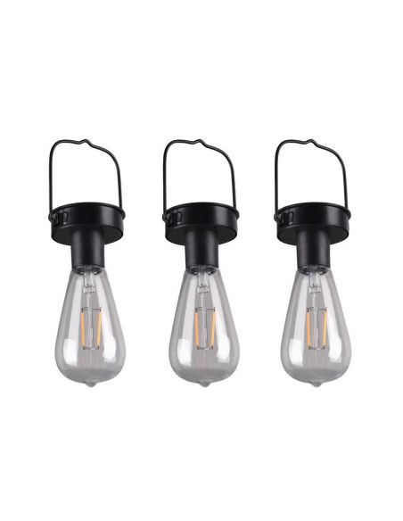 Pack de 3 Lampes Solaires LED CAMPUS Capteur de Mouvement et Batterie Rechargeable | LéonLeds