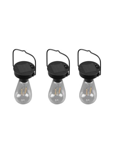 Pack 3 Luces Solares LED CAMPUS Sensor Movimiento y Batería Recargable | LeonLeds