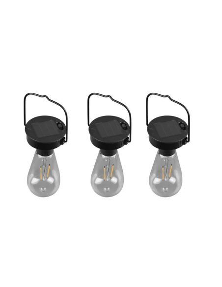 Pack 3 Luces Solares LED CAMPUS Sensor Movimiento y Batería Recargable | LeonLeds