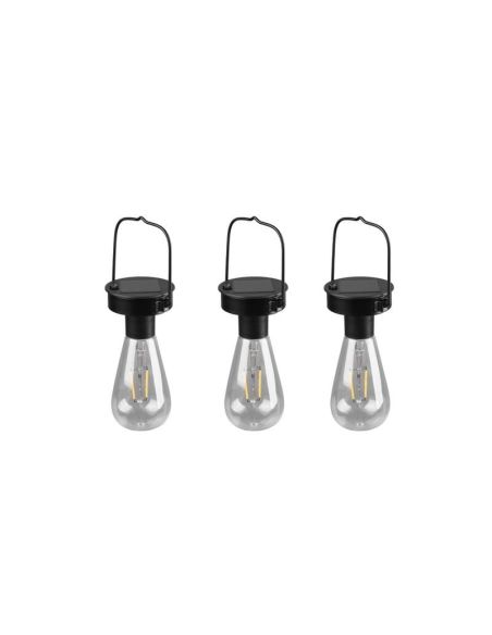 Pacote de 3 sensores de movimento de luzes solares LED CAMPUS e bateria recarregável | LeonLeds