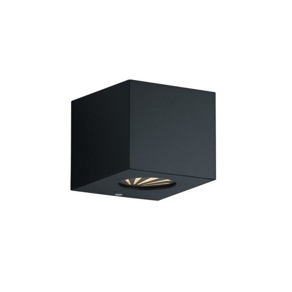 CORDOBA Applique Murale LED Carrée Extérieure Décorative et Fonctionnelle Noir | LéonLeds