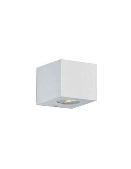 CORDOBA Applique LED Carrée Extérieure Décorative et Fonctionnelle IP44 Blanc | LéonLeds
