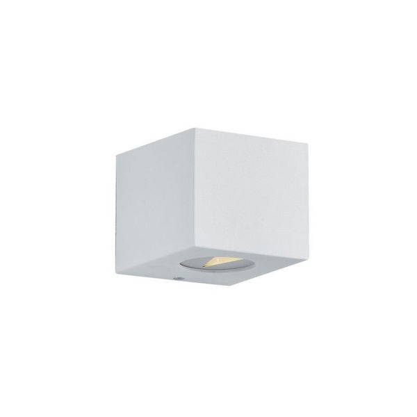 Aplique LED Cuadrado CORDOBA Exterior Decorativo y Funcional IP44 Blanco | LeonLeds