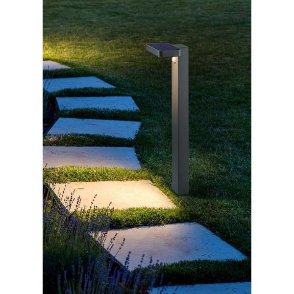 Baliza Solar Exterior LED ESQUEL 4,5W 290lm 3000K IP44 Batería Recargable | LeonLeds