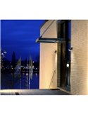 Aplique de pared exterior LED TRUMPET con foco móvil 4000K 9,5W 1100Lm IP54 antracita